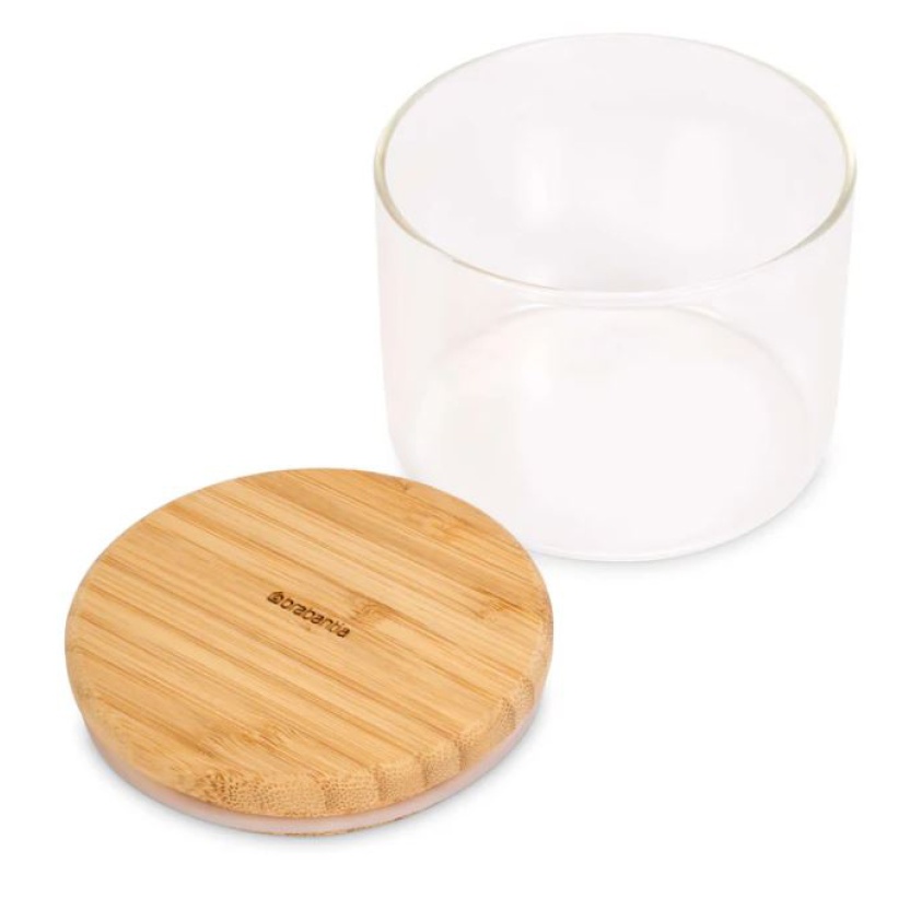 Brabantia Pure Food glazen voorraadpotten met bamboe deksel 350ML - Afbeelding 2