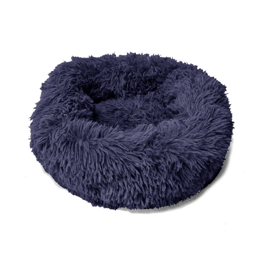 Pet products - Dark blue fluffy donut dog baskets size XS - Image 2