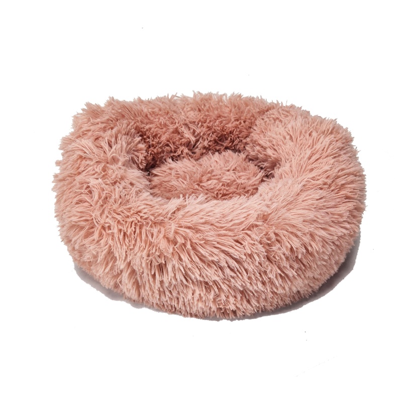 Pet products - Pink fluffy donut dog baskets size XS