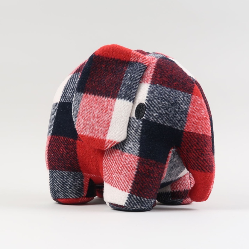 Miffy & Friends Terry the elephant checked stuffed animals 33cm - Image 2