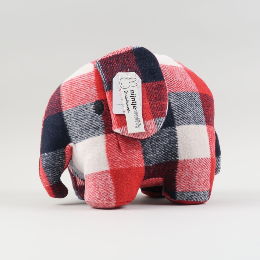 Miffy & Friends Terry the elephant checked stuffed animals 33cm - Image 3