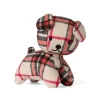 Miffy & Friends beige Snuffy the dog beige checked stuffed animals 30cm