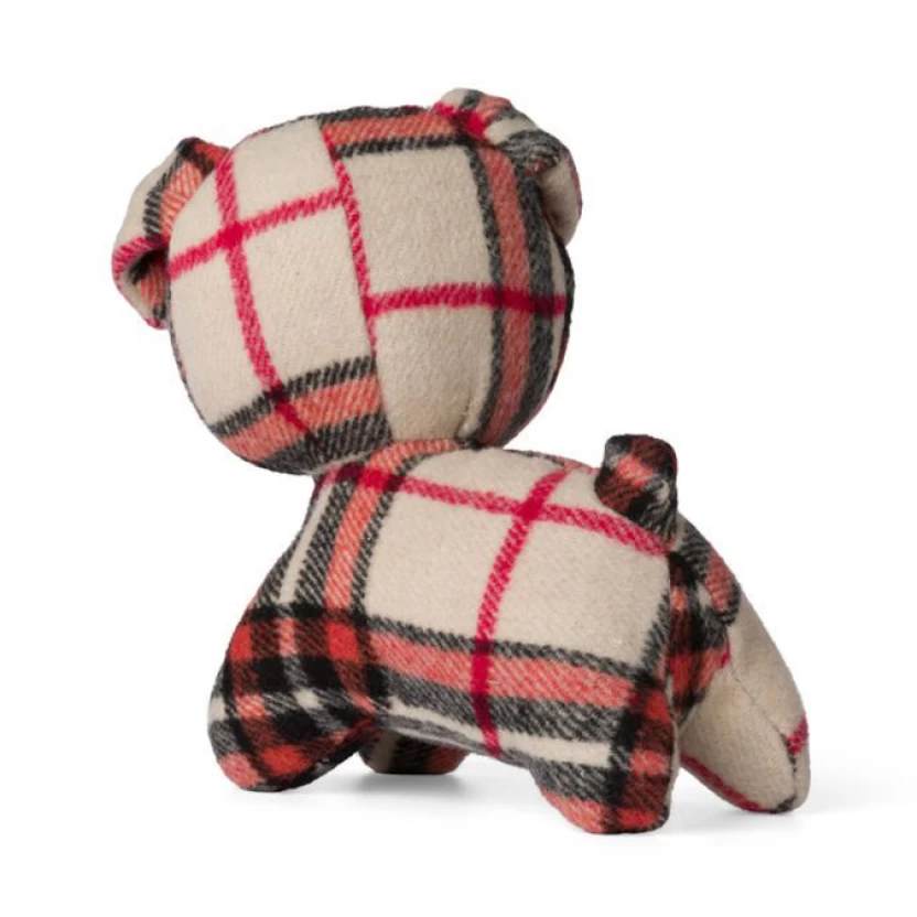 Miffy & Friends beige Snuffy the dog beige checked stuffed animals 30cm - Image 3