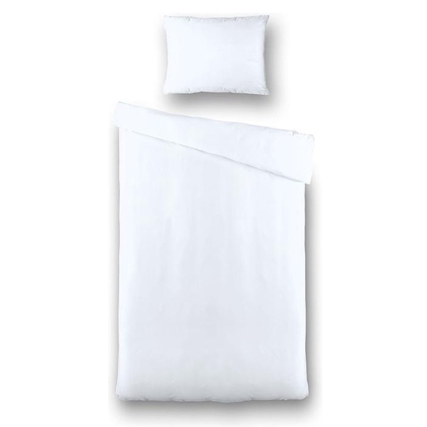 Fresh & Co witte hotelset dekbedovertrekken - 140x220cm