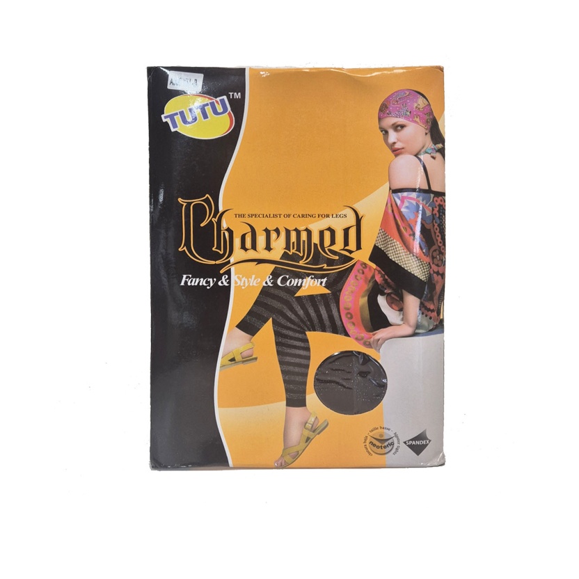 Black Tutu charmed 50 denier tights with multicolour lurex A905M - Image 2