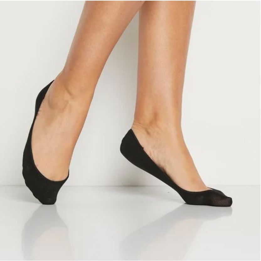 2-Packs footies socks for women - 3 colour assortment - Image 2