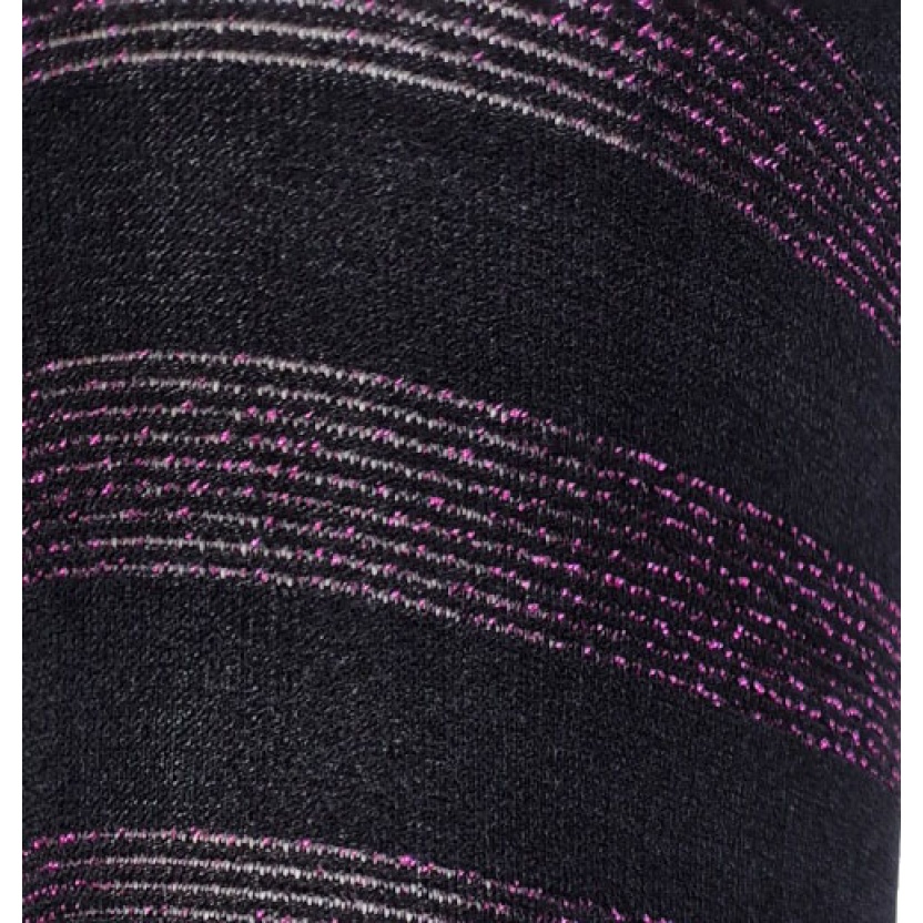 Zwarte Tutu Charmed 50 denier panty met paars gestreepte lurex A903R - Afbeelding 4
