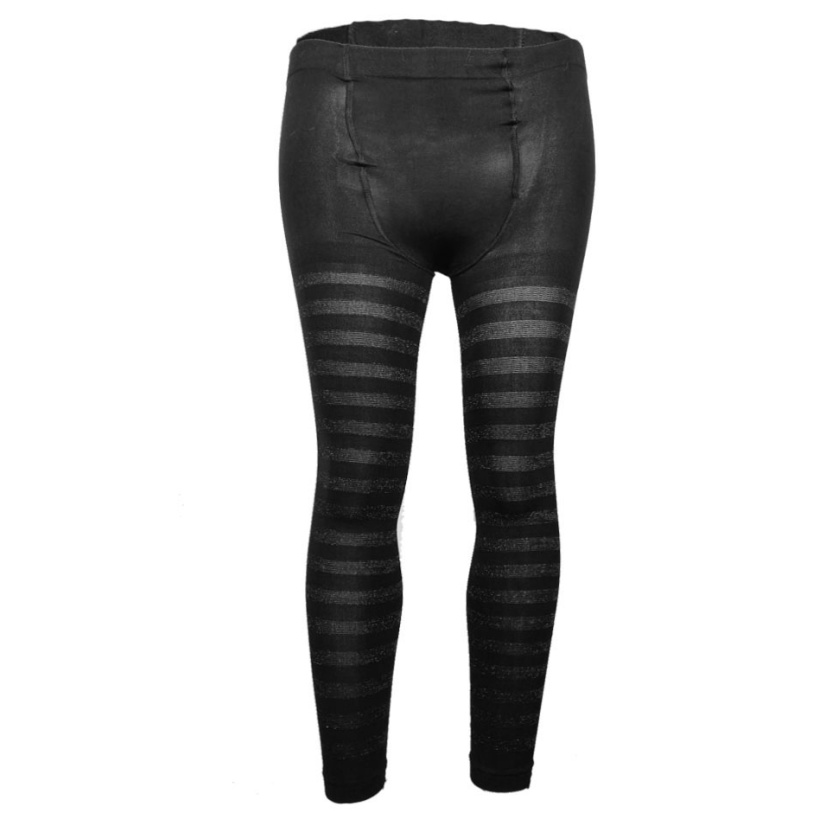 Black Tutu charmed 50 denier tights with silver striped lurex A903S