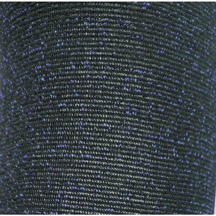 Black Tutu charmed 50 denier tights with blue lurex A905B - Image 3