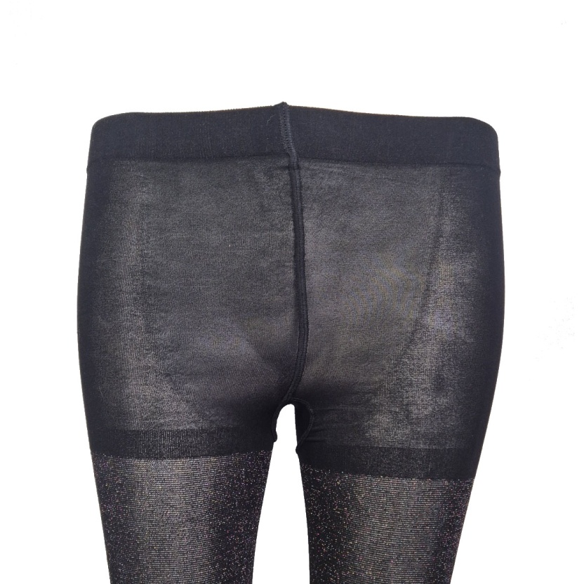 Black Tutu charmed 50 denier tights with multicolour lurex A905M - Image 3