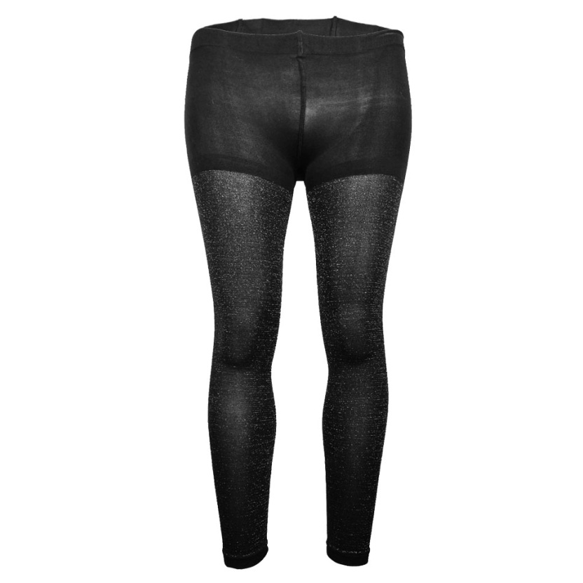 Black Tutu charmed 50 denier tights with silver lurex A905S