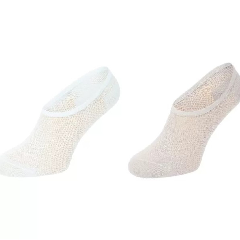 Mix van verschillende 2-pack footies sokken voor dames en heren - Afbeelding 3