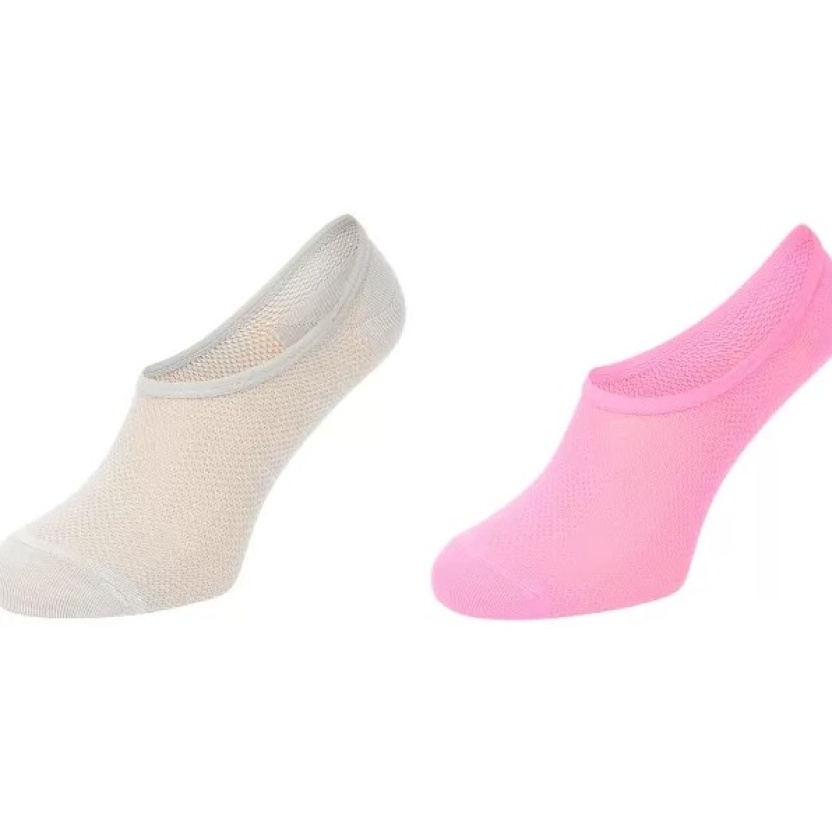 Mix van verschillende 2-pack footies sokken voor dames en heren - Afbeelding 2