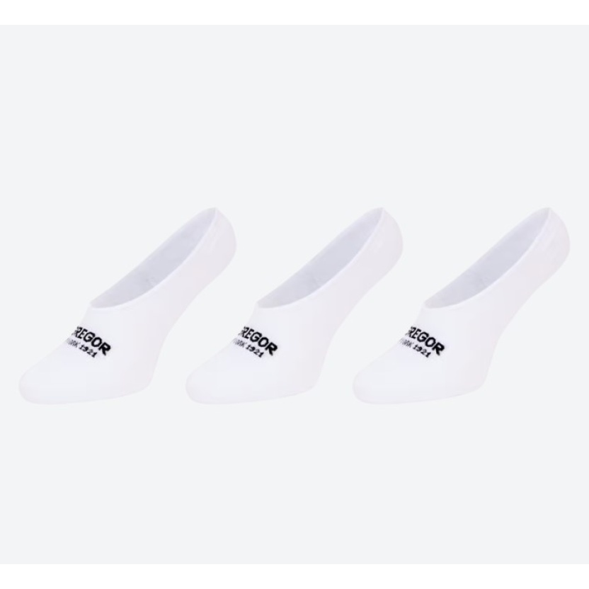 3-Packs black and white McGregor men's footies socks - Image 3