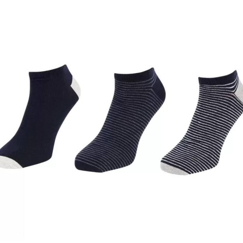 Verschillende 3-packs Ziki sneaker sokken voor heren - Afbeelding 2