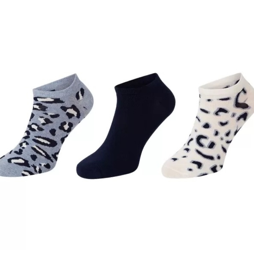 Verschillende 3-pack Ziki sneaker sokken voor dames - Afbeelding 3