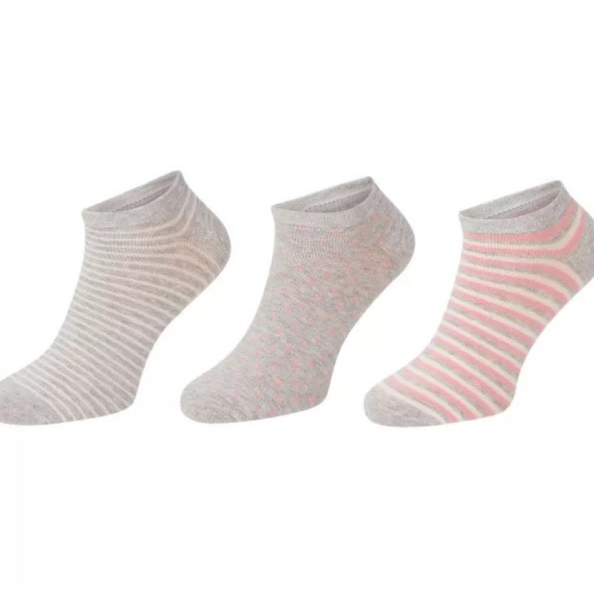 Verschillende 3-pack Ziki sneaker sokken voor dames - Afbeelding 2