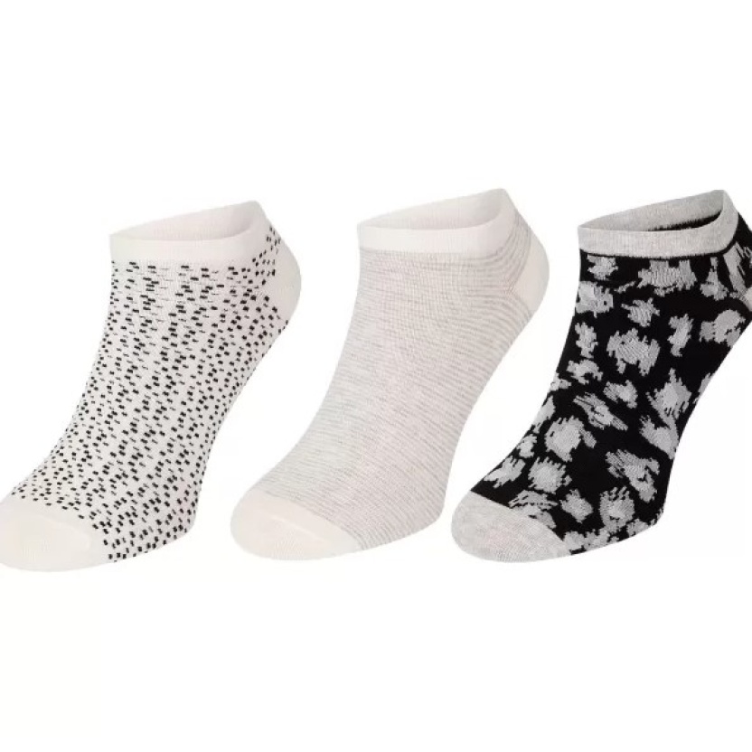 Verschillende 3-pack Ziki sneaker sokken voor dames - Afbeelding 8