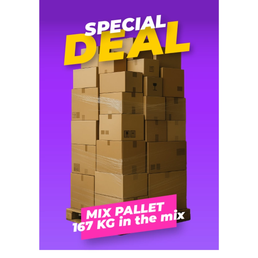167KG textiel mixpallet €3,00 per KG