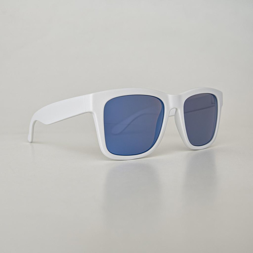 White 'Distressed' sunglasses for with mirror lenses 2202-05 - Image 2