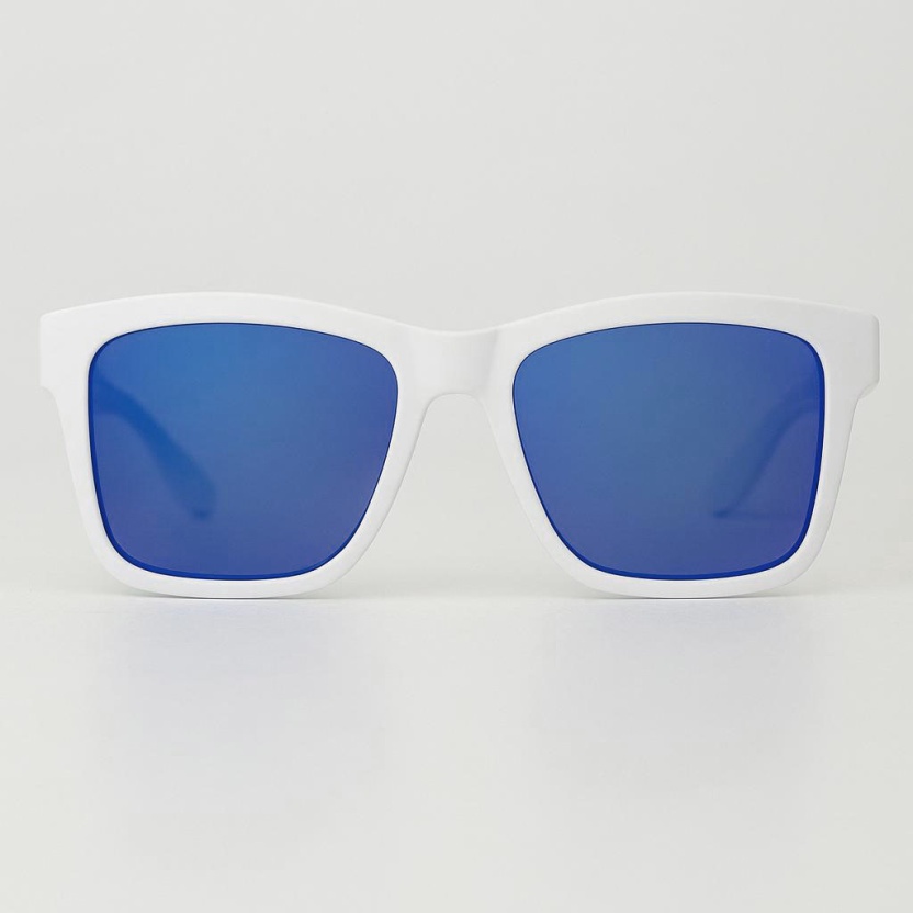 White 'Distressed' sunglasses for with mirror lenses 2202-05