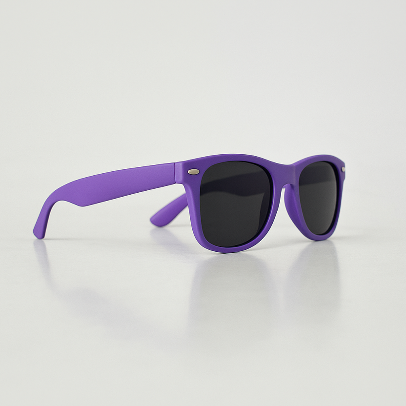 Purple 'Distressed' unisex sunglasses 2217-LILA - Image 2