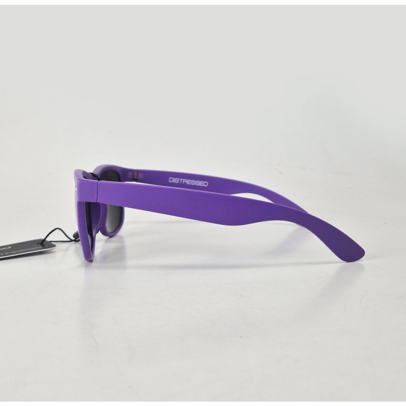 Purple 'Distressed' unisex sunglasses with silver mirror glasses 2217-LILSIL - Image 2