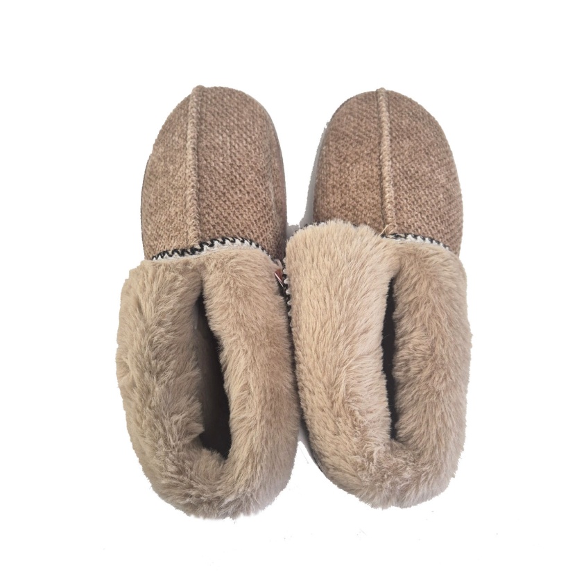 Women's footwear - Three colour assortment 'Picnic' lined slippers - Image 4