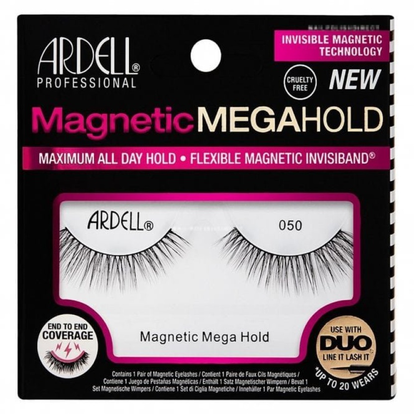 Black Ardell magnetic Megahold false eyelashes 050