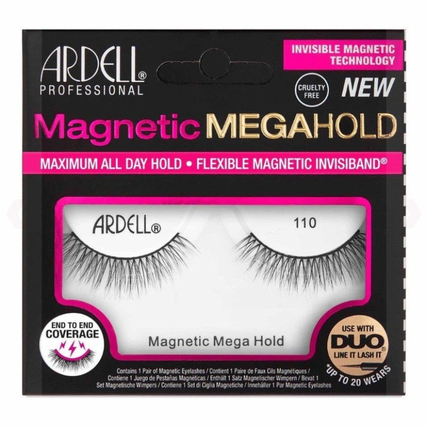 Black Ardell magnetic Megahold false eyelashes 110