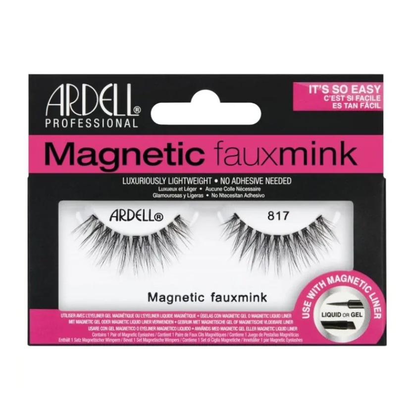 Black Ardell lightweight magnetic false eyelashes 817