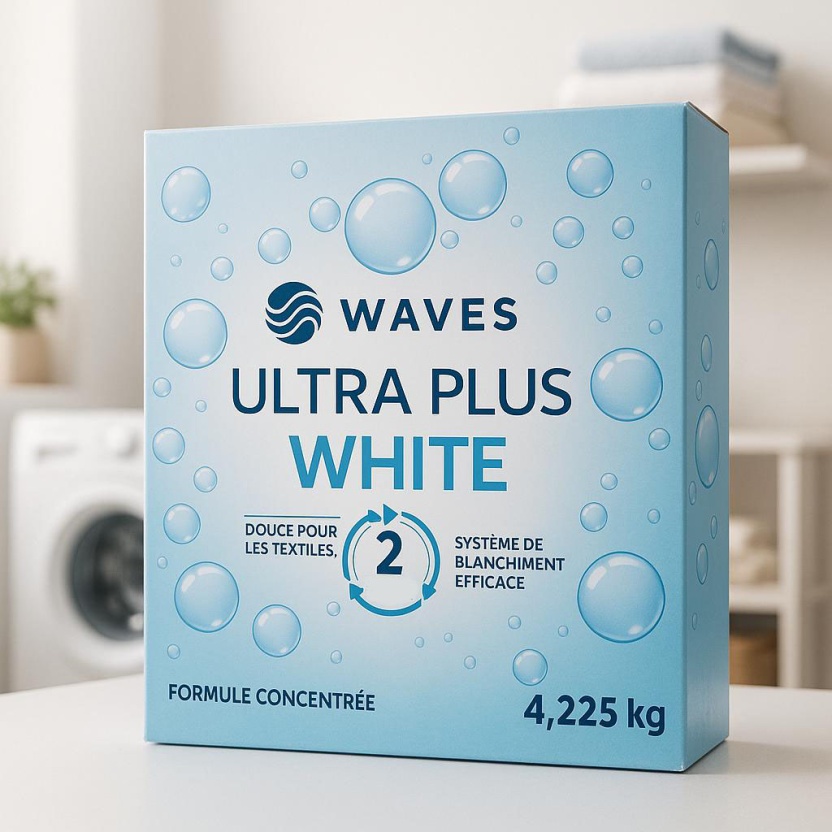 Waves vegan Ultra Plus wasmiddel voor witte was 4,225 kilo