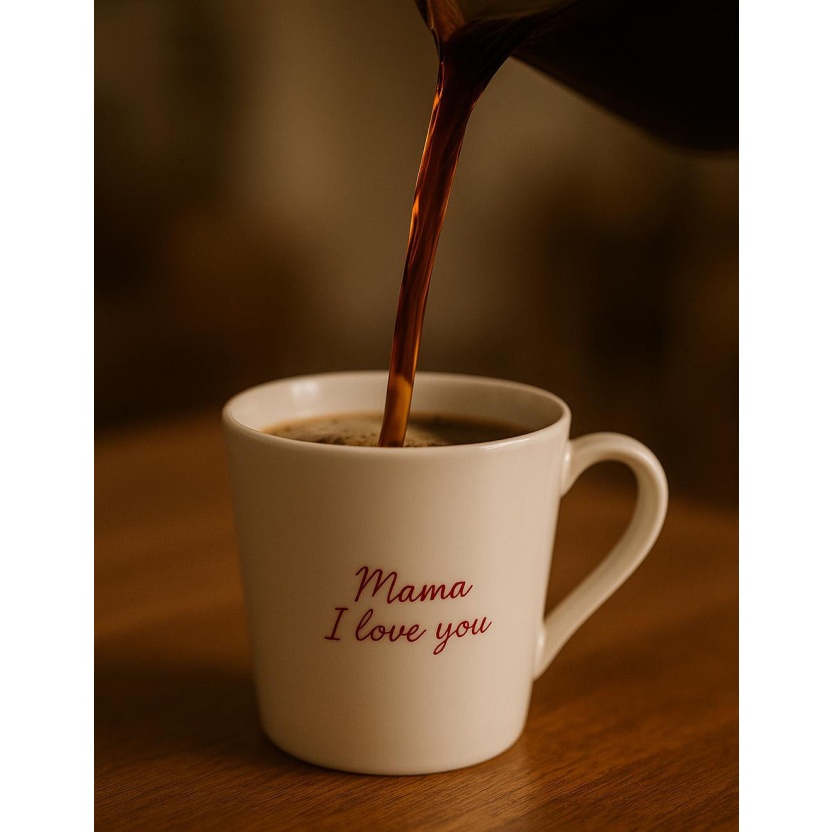 White Splendid ceramic mugs with text print in gift box 225ML - Image 3