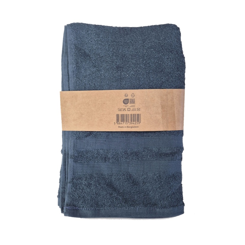 Donkerblauwe luxe badhanddoeken 68x127 cm - 479 g/m² - Afbeelding 4