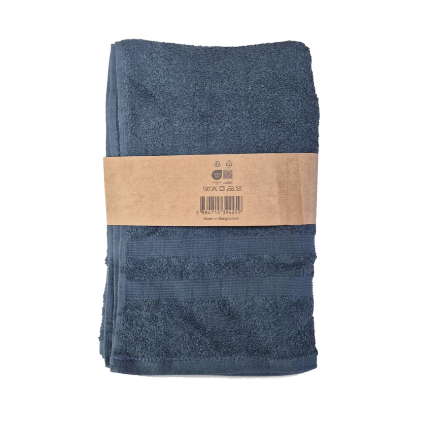 Donkerblauwe luxe badhanddoeken 68x127 cm - 479 g/m² - Afbeelding 4