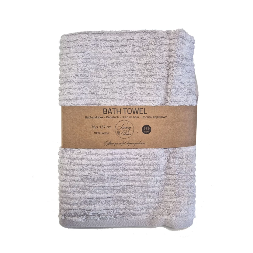 Licht lila luxe badhanddoeken 76x137cm - 539 g/m²
