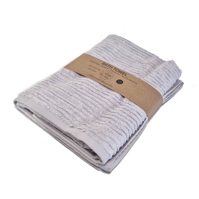 Licht lila luxe badhanddoeken 76x137cm - 539 g/m² - Afbeelding 3