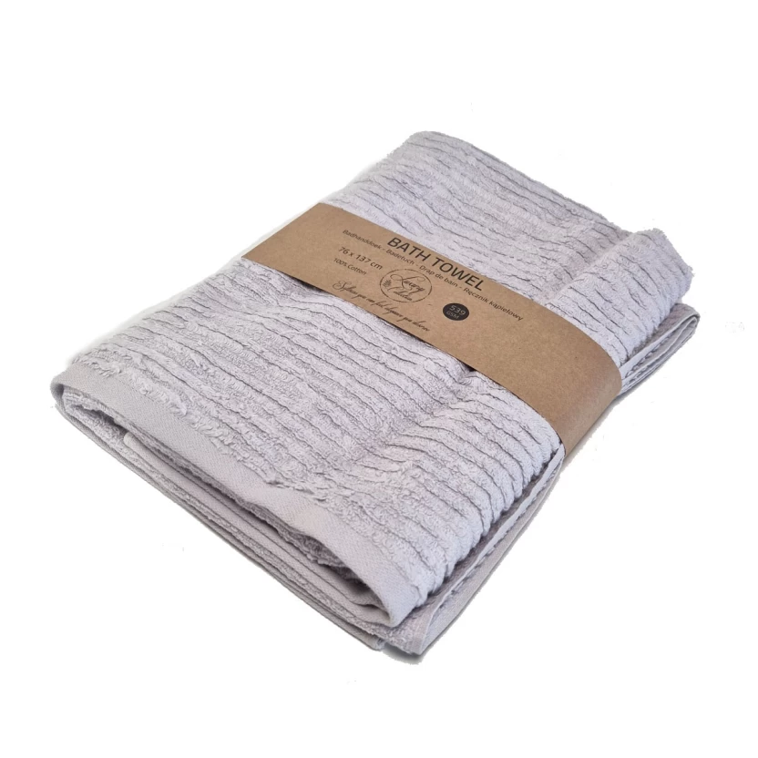 Licht lila luxe badhanddoeken 76x137cm - 539 g/m² - Afbeelding 3