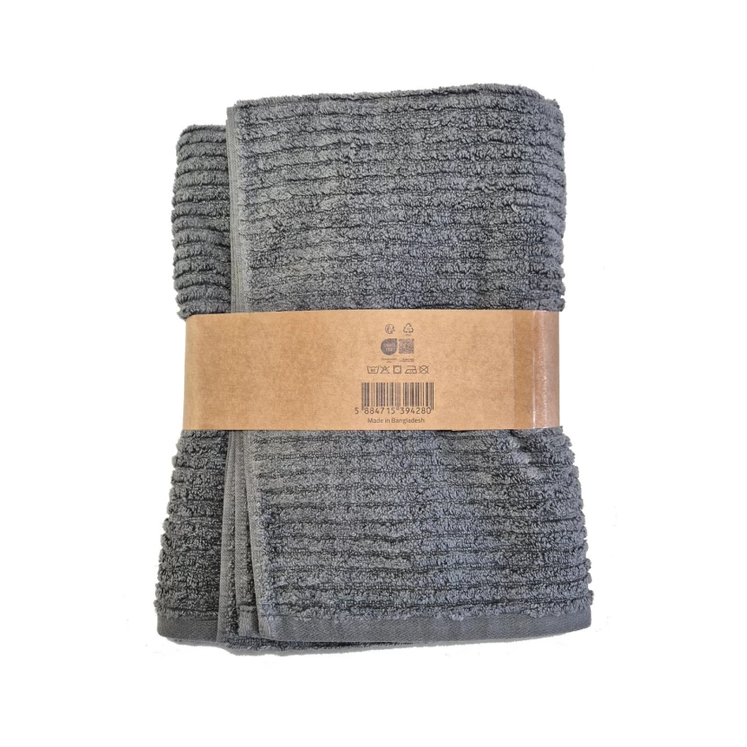 Charcoal grey luxury collection bath towels 76x137cm - 539 g/m² - Image 3