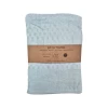 Light blue popcorn weave luxury collection bath towels 68x135cm - 447 g/m²