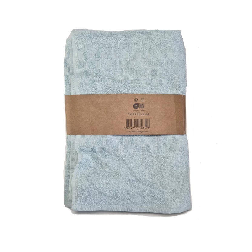 Light blue popcorn weave luxury collection bath towels 68x135cm - 447 g/m² - Image 3