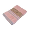 Coral pink luxury collection bath towels with trim 68x127cm - 479 g/m² - Image 3