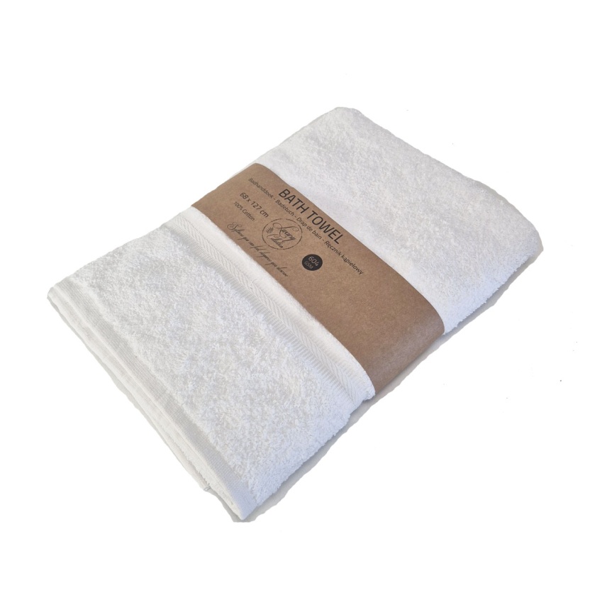 Witte luxury collection badhanddoeken 68x127cm - 604 g/m² - Afbeelding 3