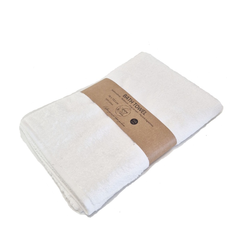 Witte luxe badhanddoeken van hotelkwaliteit, 76 x 152 cm - 546 g/m² - Afbeelding 3