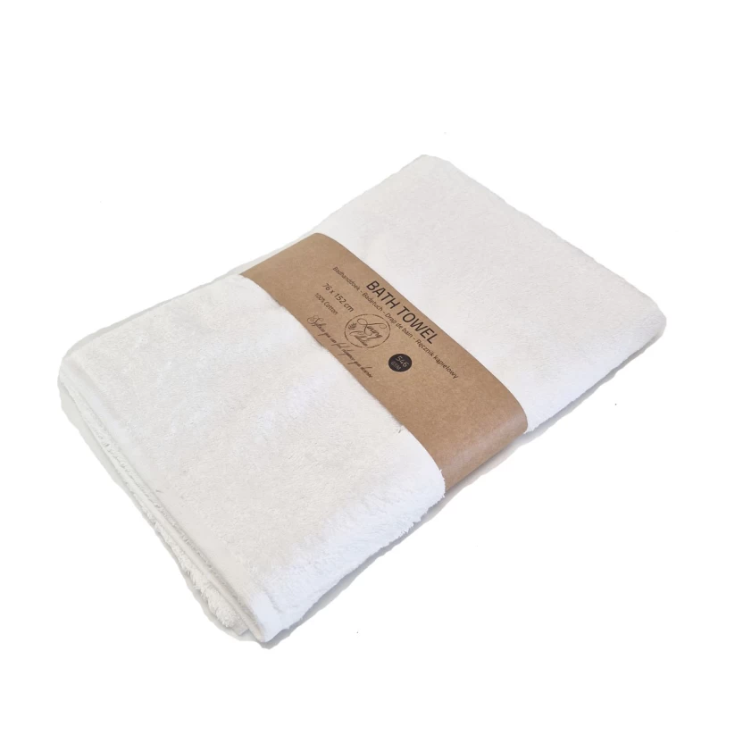 White luxury collection hotel quality bath towels 76x152cm - 546 g/m² - Image 3