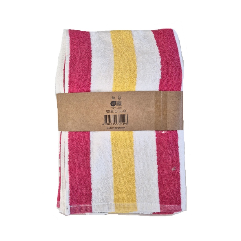Gestreepte luxe badhanddoeken 76x167 cm - 477 g/m² - Afbeelding 2
