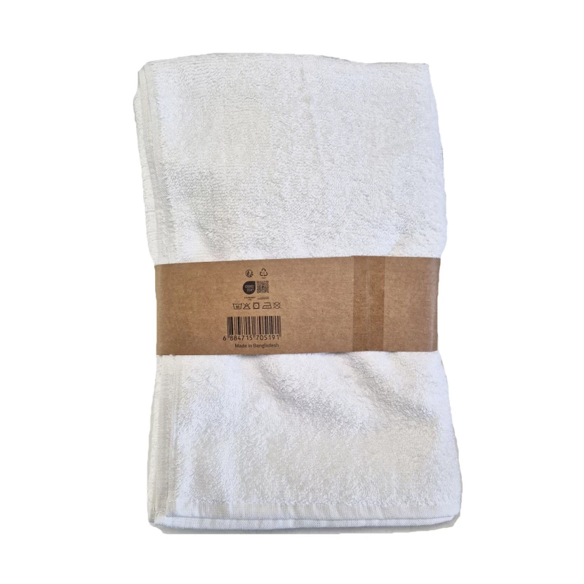 White luxury collection hotel quality bath towels 68x152cm - 614 g/m² - Image 4