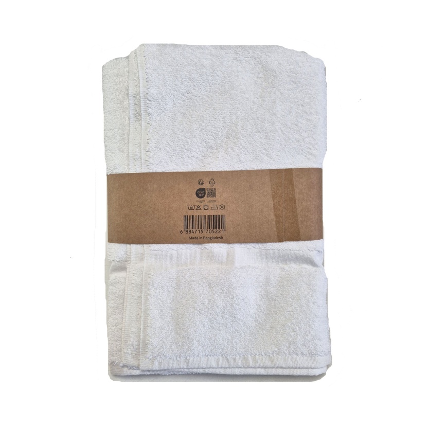 White luxury collection bath towels 68x137cm - 602 g/m² - Image 2
