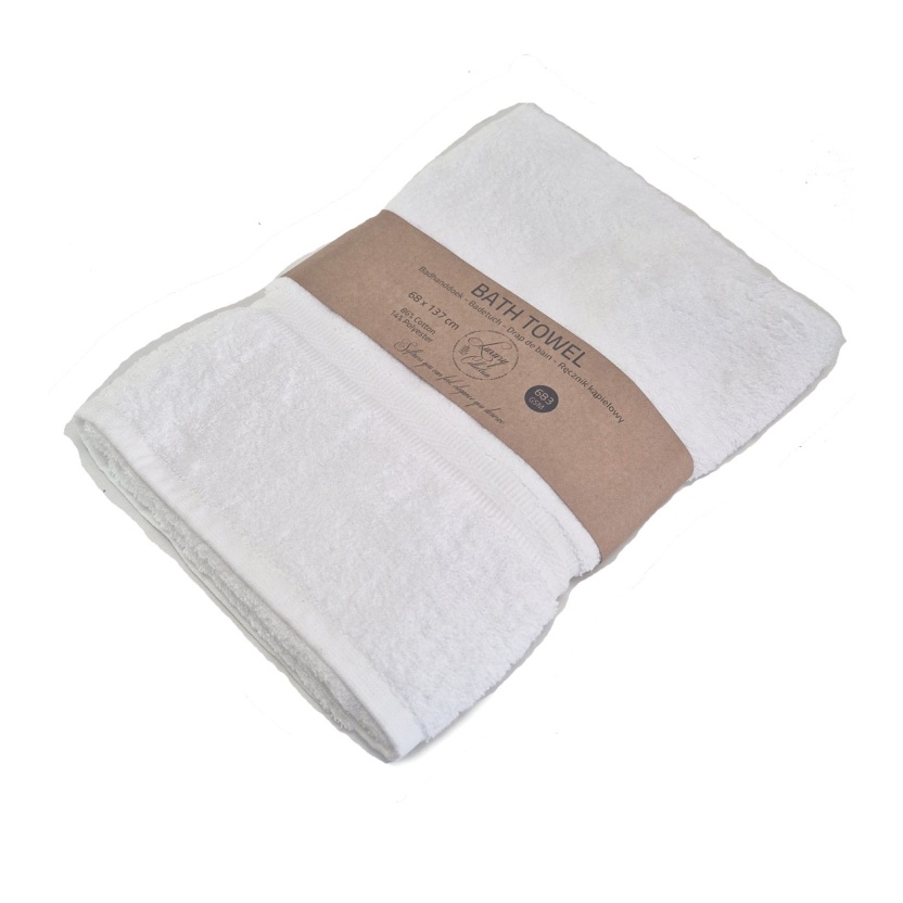 Witte luxe badhanddoeken van hotelkwaliteit, 68x137 cm - 683 g/m² - Afbeelding 3
