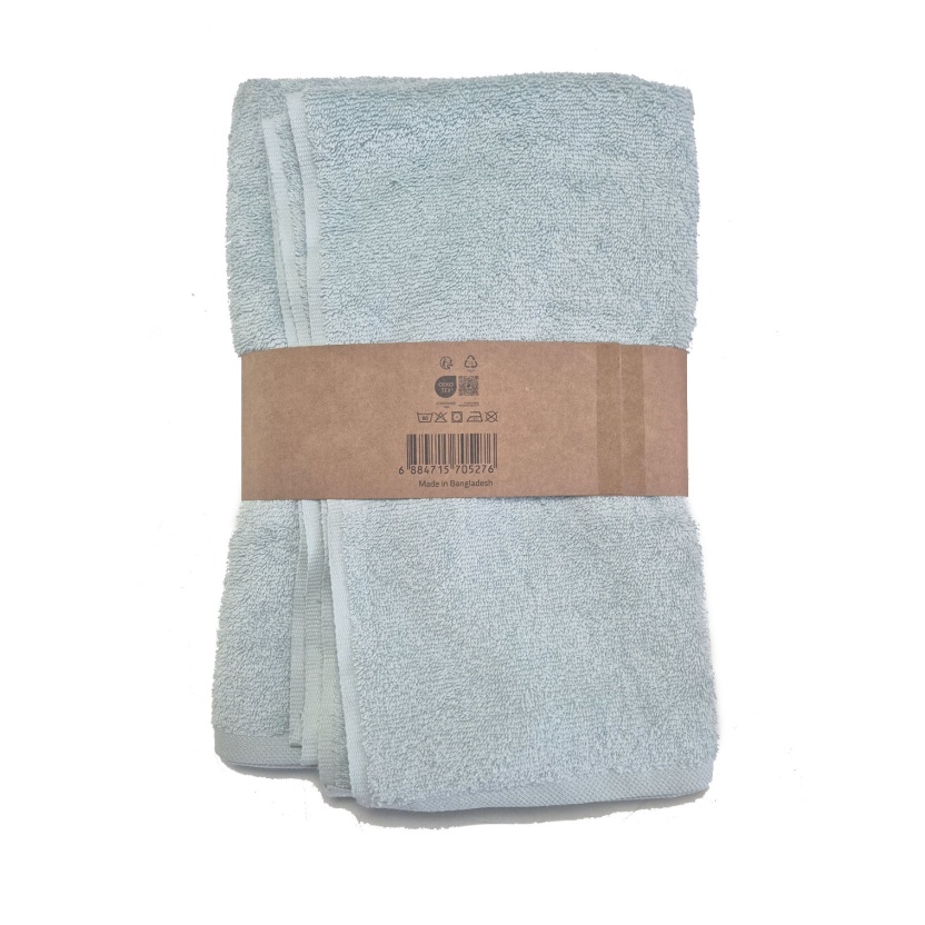 Light blue luxury collection bath towels 68x137cm - 602 g/m² - Image 2